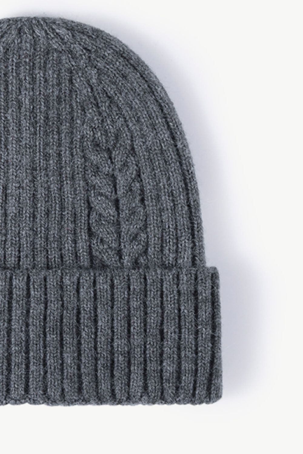 Cable-Knit Cuff Beanie